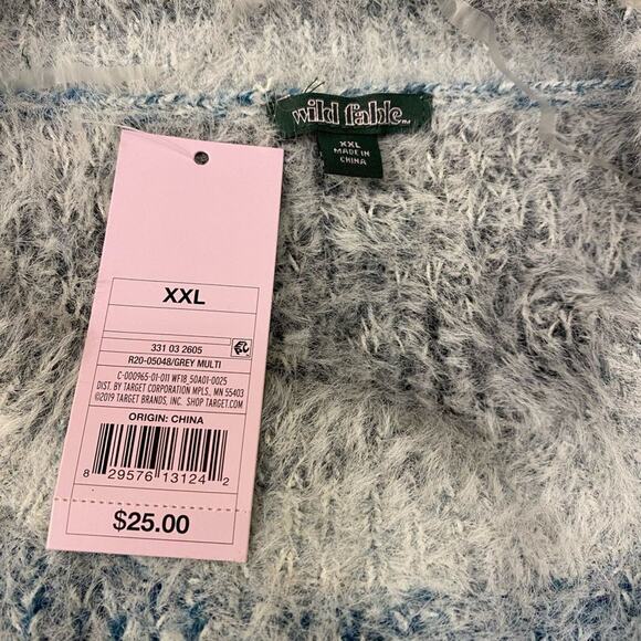 NWT Wild Fable Sweater Plus XXL Blue Black White - Picture 3 of 4